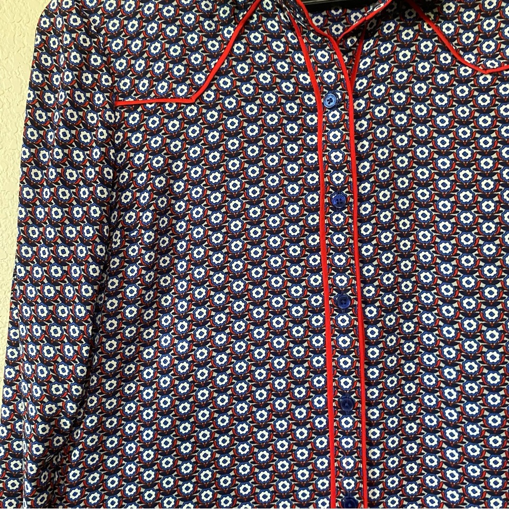 Express Flower Pattern Western Style Button Down … - image 3